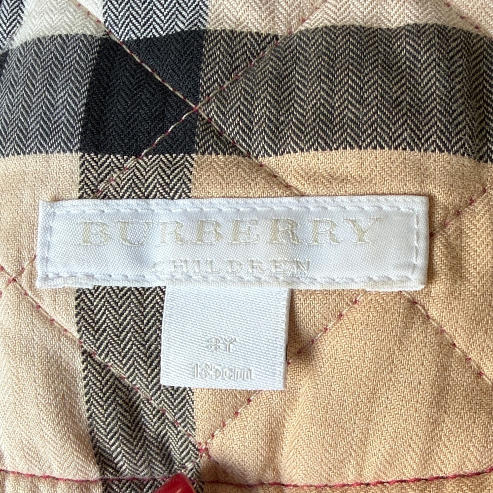 Burberry Kids Quilted Jacket - Vibrant Red - Picture 3 of 16
